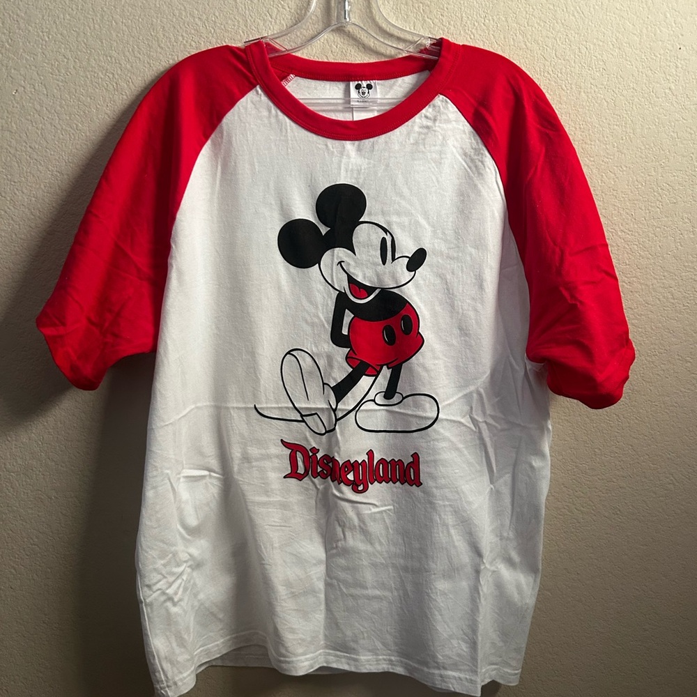 Vintage Inspired Disney Mickey Mouse Red Ringer Sleeves shirt